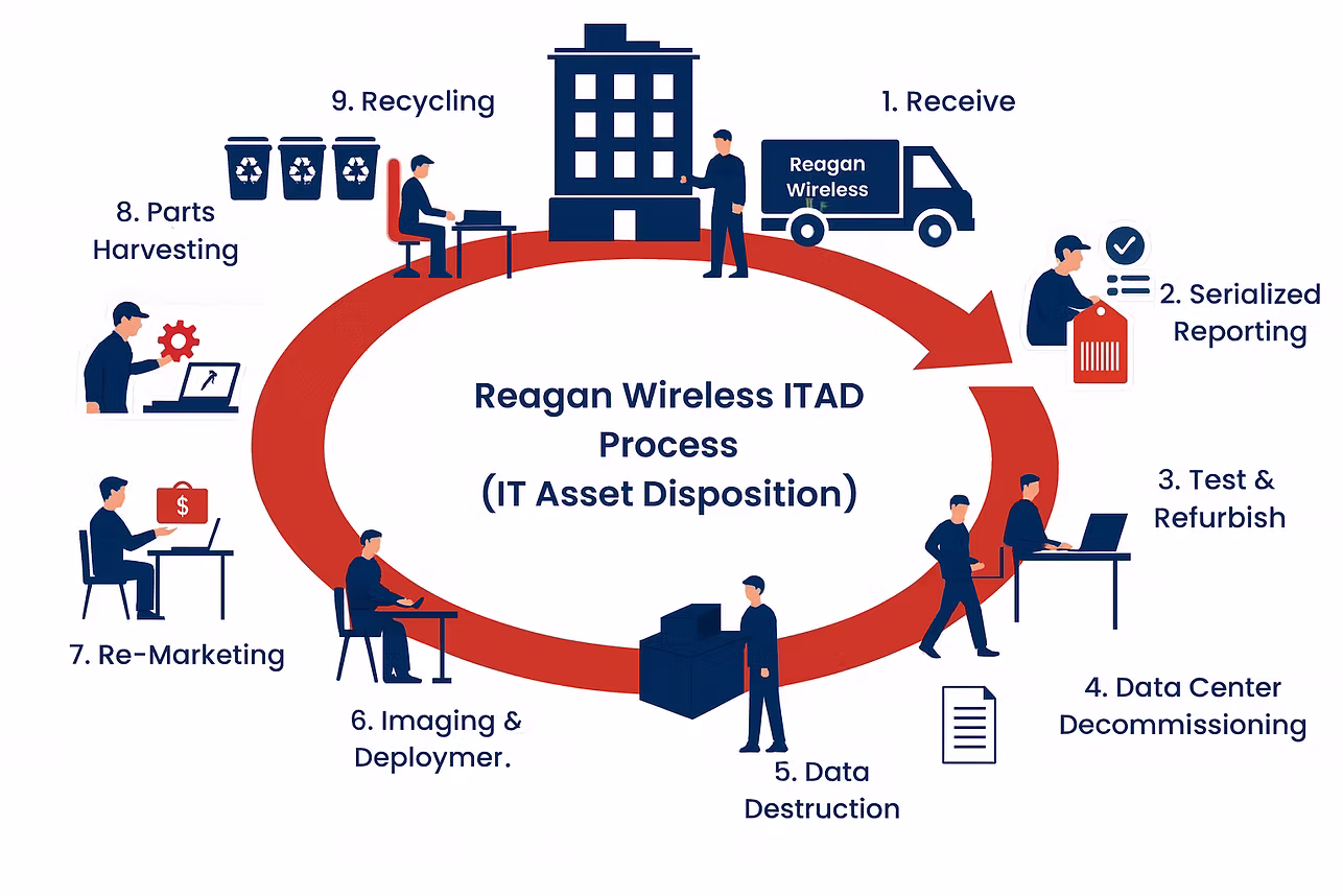 Reagan Wireless ITAD process diagram